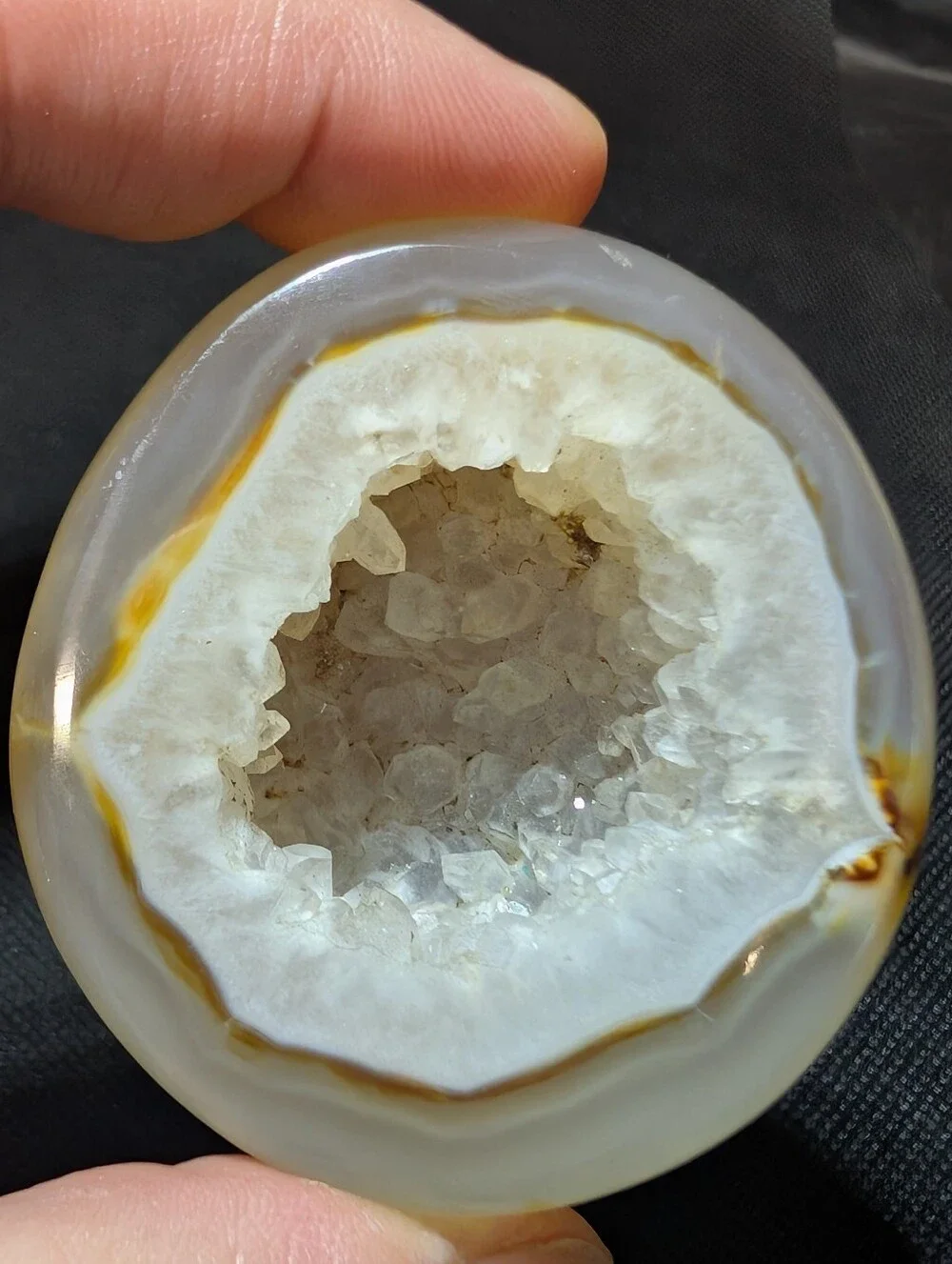 Brazilian Agate Geode Half